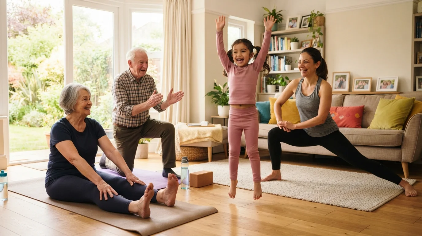 Workout Routines for Kids, Parents, and Grandparents Under One Roof